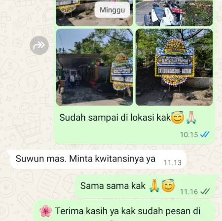 Pengiriman Papan Bunga Duka Benda