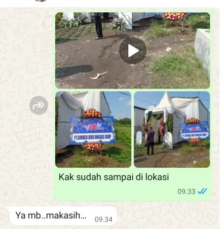 Pengiriman Karangan Bunga Benda