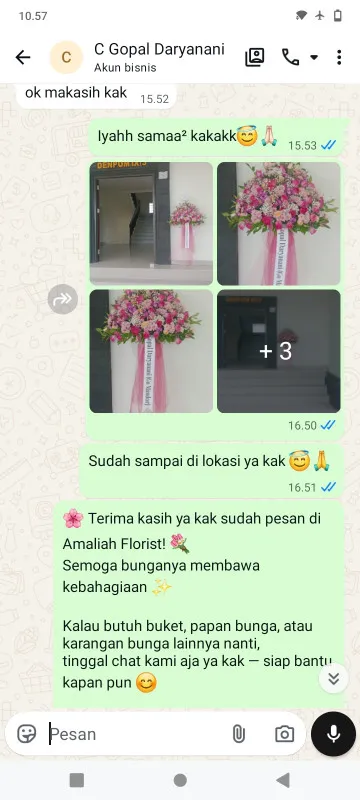 Pengiriman Karangan Bunga Benda
