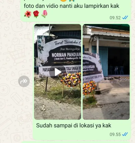 Pengiriman Karangan Bunga Benda