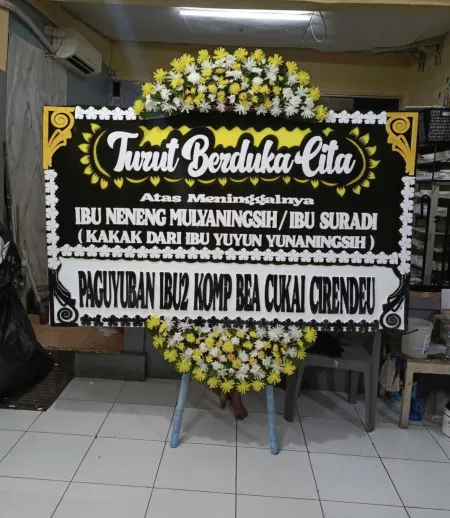 Papan Bunga Duka Benda